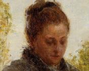 亨利方丹拉图尔 - Head of a Young Woman